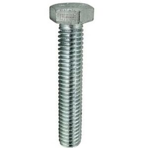 PARAFUSO. CAB. SEXT. ROSCA INTEIRA ASME B18.2.1 - 5/16-18UNC X 3 - ZINCADO BRANCO GRAU 2